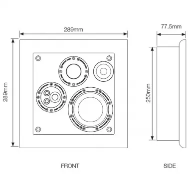 Настенная акустика Monitor Audio Soundframe 3 On Wall White